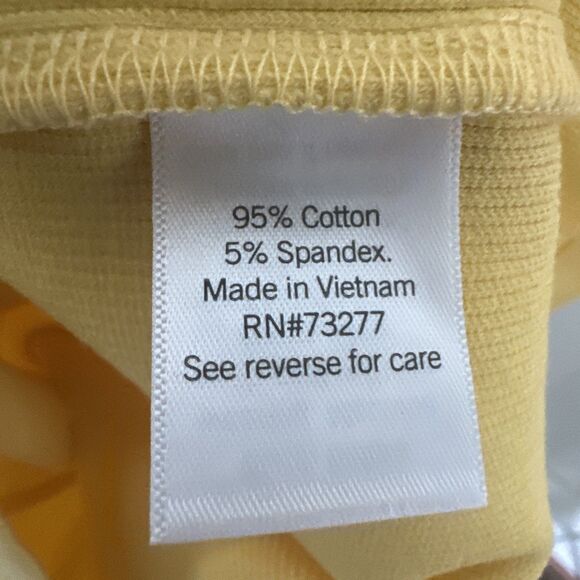 Nine West Dress Womens Large Yellow Bodycon One Shoulder Rib Knit NWOT - Picture 4 of 9